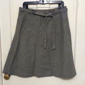 Boden A-line Olive Green Skirt